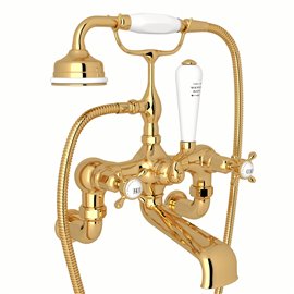 Perrin & Rowe Edwardian™ Exposed Wall Mount Tub Filler