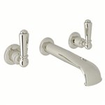 Perrin & Rowe Edwardian™ Wall Mount Lavatory Faucet With U-Spout