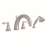 Perrin & Rowe Georgian Era™ 4-Hole Deck Mount Tub Filler with C-Spout