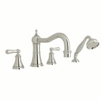 Perrin & Rowe Georgian Era™ 4-Hole Deck Mount Tub Filler with Column Spout