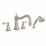 Perrin & Rowe Georgian Era™ 4-Hole Deck Mount Tub Filler with Column Spout