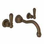 Perrin & Rowe Edwardian™ Wall Mount Lavatory Faucet With Column Spout