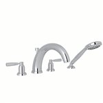 Perrin & Rowe Holborn™ 4-Hole Deck Mount Tub Filler with U-Spout