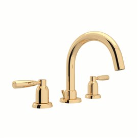 Perrin & Rowe Holborn™ Widespread Lavatory Faucet With C-Spout