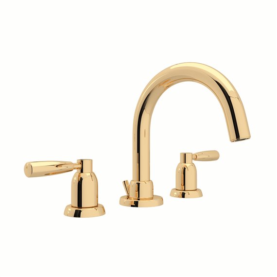 Perrin & Rowe Holborn™ Widespread Lavatory Faucet With C-Spout