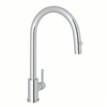 Perrin & Rowe Holborn™ Pull-Down Kitchen Faucet with C-Spout