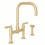 Perrin & Rowe Holborn™ Bridge Kitchen Faucet with U-Spout and Side Spray