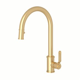 Perrin & Rowe Armstrong™ Pull-Down Kitchen Faucet with C-Spout