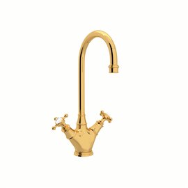 Perrin & Rowe Georgian Era™ Two Handle Bar/Food Prep Kitchen Faucet