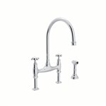 Perrin & Rowe Georgian Era™ Bridge Kitchen Faucet With Side Spray