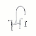 Perrin & Rowe Georgian Era™ Bridge Kitchen Faucet With Side Spray