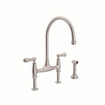 Perrin & Rowe Georgian Era™ Bridge Kitchen Faucet With Side Spray