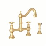 Perrin & Rowe Edwardian™ Bridge Kitchen Faucet With Side Spray