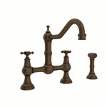 Perrin & Rowe Edwardian™ Bridge Kitchen Faucet With Side Spray