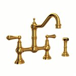 Perrin & Rowe Edwardian™ Bridge Kitchen Faucet With Side Spray