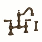 Perrin & Rowe Edwardian™ Bridge Kitchen Faucet With Side Spray