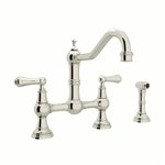 Perrin & Rowe Edwardian™ Bridge Kitchen Faucet With Side Spray