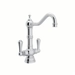 Perrin & Rowe Edwardian™ Two Handle Bar/Food Prep Kitchen Faucet