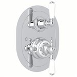 Perrin & Rowe Edwardian™ 3/4" Oval Thermostatic Trim With Volume Control