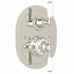 Perrin & Rowe Edwardian™ 3/4" Oval Thermostatic Trim With Volume Control