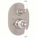 Perrin & Rowe Edwardian™ 3/4" Oval Thermostatic Trim With Volume Control