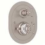 Perrin & Rowe Edwardian™ 3/4" Oval Thermostatic Trim With Volume Control