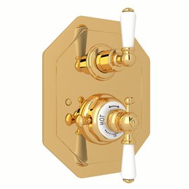 Perrin & Rowe Edwardian™ 3/4" Octagonal Thermostatic Trim With Volume Control