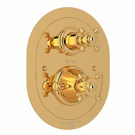 Perrin & Rowe Georgian Era™ 3/4" Oval Thermostatic Trim With Volume Control