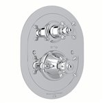 Perrin & Rowe Georgian Era™ 3/4" Oval Thermostatic Trim With Volume Control