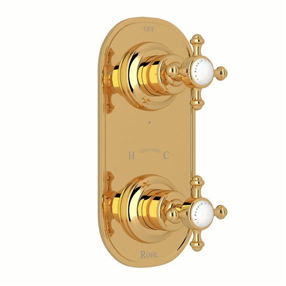 Perrin & Rowe Georgian Era™ 1/2" Thermostatic Trim with Diverter