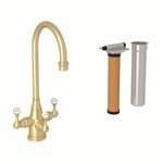 Perrin & Rowe Georgian Era™ Three Handle Bar/Food Prep Filter Kitchen Faucet Kit