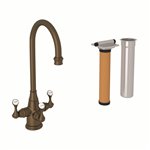 Perrin & Rowe Georgian Era™ Three Handle Bar/Food Prep Filter Kitchen Faucet Kit