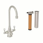 Perrin & Rowe Georgian Era™ Three Handle Bar/Food Prep Filter Kitchen Faucet Kit