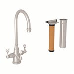 Perrin & Rowe Georgian Era™ Three Handle Bar/Food Prep Filter Kitchen Faucet Kit