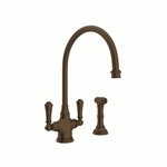 Perrin & Rowe Georgian Era™ Two Handle Kitchen Faucet With Side Spray