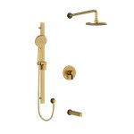 Riobel Paradox KIT1345PXTM Type TP thermostaticpressure balance 0.5 coaxial 3-way system with hand shower rail shower head and s