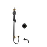 Riobel Momenti KIT1244MMRD 1/2 inch 2-way Type T/P coaxial system with spout and hand shower rail