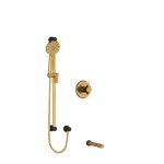 Riobel Riu KIT1244RUTM 1/2 inch 2-way Type T/P coaxial system with spout and hand shower rail