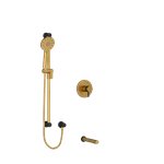 Riobel Riu KIT1244RUTM 1/2 inch 2-way Type T/P coaxial system with spout and hand shower rail