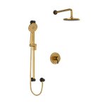 Riobel RIU Knurled KIT323RUTMKN Type T/P ½" coaxial 2-way system with hand shower and shower head