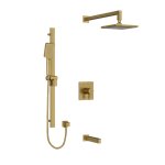 Riobel Paradox KIT1345PXTQ Type TP thermostaticpressure balance 0.5 coaxial 3-way system with hand shower rail shower head and s