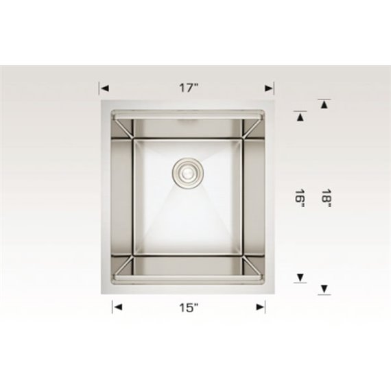 Bosco 201817 Titanium Series Plus Stainless Steel Kitchen Sink