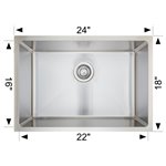 Bosco 202228 Laundry Series Stainless Steel Sink