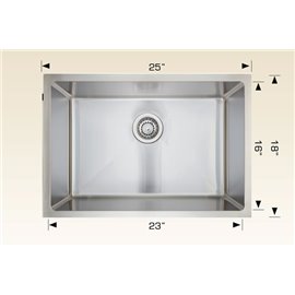 Bosco 202505 Universal Design Stainless Steel Laundry Sink