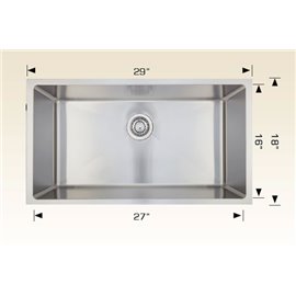 Bosco 202705 Universal Design Stainless Steel Laundry Sink