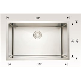 Bosco 203312 Diamond Series Stainless Steel Kitchen Sink