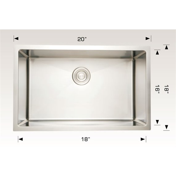 Bosco 203312 Diamond Series Stainless Steel Kitchen Sink