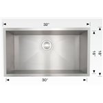 Bosco 203330 Elegant Series Stainless Steel Kitchen Sink