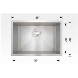 Bosco 203334 Elegant Series Stainless Steel Kitchen Sink