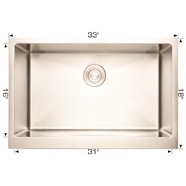 Bosco 203336 Titanium Series Stainless Steel Kitchen Sink